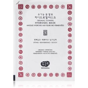 WHAMISA Organic Flowers Hydrogel Facial Mask intensive hydrogel mask for radiance and hydration 33 g
