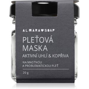 Almara Soap Face Active Charcoal & Nettle face mask for oily and problem skin 20 g Almara Soap Face Active Charcoal & Nettle face mask for oily and problem skin 20 g