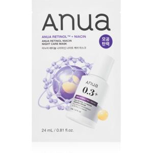 Anua Retinol + Niacin Night Care Mask anti-wrinkle sheet mask to even out skin tone 24 ml Anua Retinol + Niacin Night Care Mask anti-wrinkle sheet mask to even out skin tone 24 ml