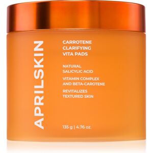 APRILSKIN Carrotene Clarifying Vita Pads cleansing pads for oily acne-prone skin 60 pc APRILSKIN Carrotene Clarifying Vita Pads cleansing pads for oily acne-prone skin 60 pc