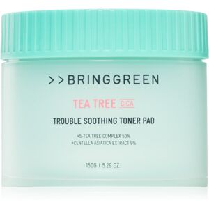 BRINGGREEN Tea Tree Cica Trouble Soothing Toner Pad toner pads with soothing effect 90 pc BRINGGREEN Tea Tree Cica Trouble Soothing Toner Pad toner pads with soothing effect 90 pc