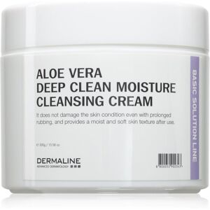 Dermaline Basic Solution Line Aloe Vera Deep Clean Moisture Cleansing Cream deep-cleansing cream with aloe vera for sensitive skin 300 ml Dermaline Basic Solution Line Aloe Vera Deep Clean Moisture Cleansing Cream deep-cleansing cream with aloe vera for sensitive skin 300 ml