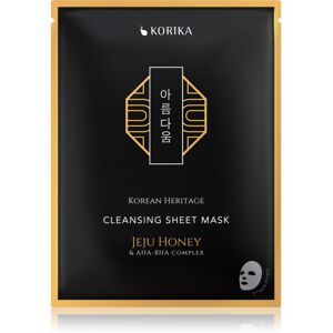 KORIKA Korean Heritage Jeju Honey & AHA-BHA Complex Cleansing Sheet Mask - Face Mask KORIKA Korean Heritage Jeju Honey & AHA-BHA Complex Cleansing Sheet Mask - Face Mask