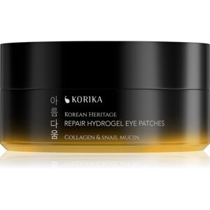 KORIKA Korean Heritage Collagen & Snail Mucin Repair Hydrogel Eye Patches hydrogel pads 60 pc KORIKA Korean Heritage Collagen & Snail Mucin Repair Hydrogel Eye Patches hydrogel pads 60 pc