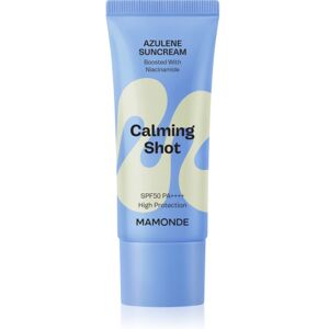 MAMONDE Calming Shot Azulene Suncream protective facial cream with soothing effect SPF 50+ 35 ml MAMONDE Calming Shot Azulene Suncream protective facial cream with soothing effect SPF 50+ 35 ml