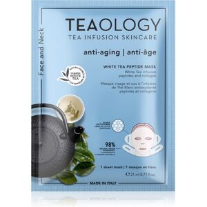 Teaology White Tea Peptide Mask intense tightening and brightening sheet mask 21 ml Teaology White Tea Peptide Mask intense tightening and brightening sheet mask 21 ml