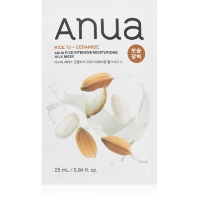 Anua Rice Intensive Moisturizing Milk Mask nourishing sheet mask for radiance and hydration 25 ml Anua Rice Intensive Moisturizing Milk Mask nourishing sheet mask for radiance and hydration 25 ml