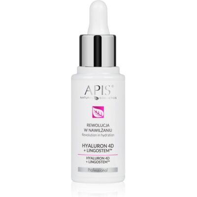 Apis Natural Cosmetics Hyaluron 4D + Lingostem Serum - Facial Hydrating Treatment Apis Natural Cosmetics Hyaluron 4D + Lingostem Serum - Facial Hydrating Treatment