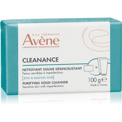 Avène Cleanance Purifying Solid Cleanser dermatological cleansing bar for oily acne-prone skin 100 g Avène Cleanance Purifying Solid Cleanser dermatological cleansing bar for oily acne-prone skin 100 g