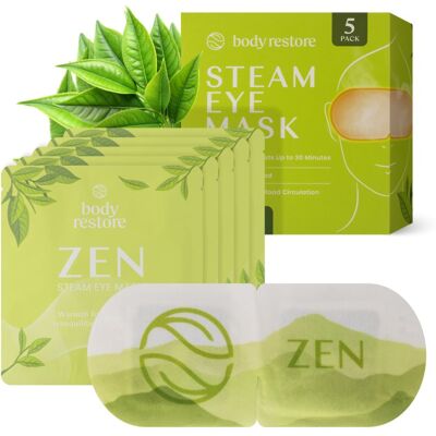 Body Restore Steam Eye Mask Green Tea eye contour mask 5 pc Body Restore Steam Eye Mask Green Tea eye contour mask 5 pc