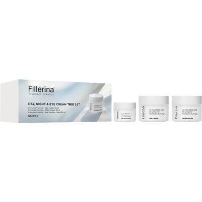 Fillerina Everyday Formula Day, Night & Eye Cream Trio Set set with anti-wrinkle effect W Fillerina Everyday Formula Day, Night & Eye Cream Trio Set set with anti-wrinkle effect W
