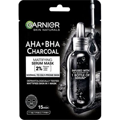 Garnier Pure Charcoal Black Tissue Mask - Face Mask Garnier Pure Charcoal Black Tissue Mask - Face Mask
