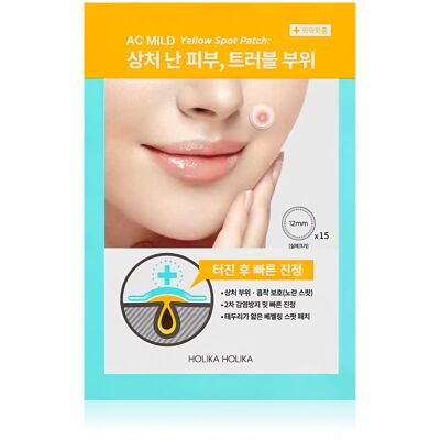 Holika Holika AC Mild Yellow Spot patches for problem skin to treat yellow spots 15 pc Holika Holika AC Mild Yellow Spot patches for problem skin to treat yellow spots 15 pc
