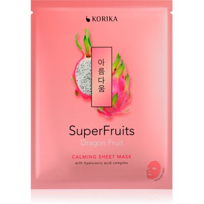 KORIKA SuperFruits Dragon Fruit - Calming Sheet Mask soothing sheet mask Dragon fruit 25 g KORIKA SuperFruits Dragon Fruit - Calming Sheet Mask soothing sheet mask Dragon fruit 25 g