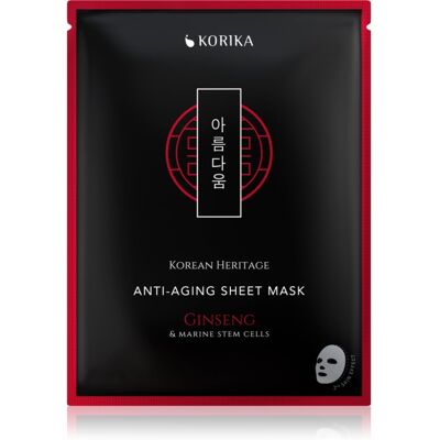 KORIKA Korean Heritage Red Ginseng & Adenosine Anti-aging Sheet Mask anti-wrinkle sheet mask 25 g KORIKA Korean Heritage Red Ginseng & Adenosine Anti-aging Sheet Mask anti-wrinkle sheet mask 25 g