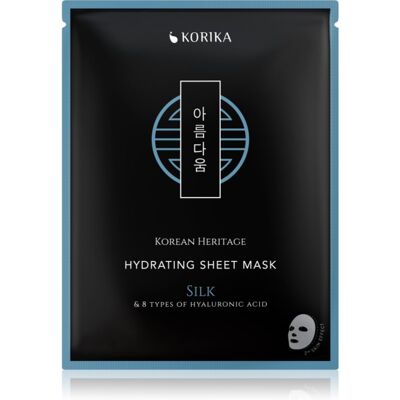 KORIKA Korean Heritage Silk & 8 Types of Hyaluronic Acid Hydrating Sheet Mask moisturising face sheet mask 25 g KORIKA Korean Heritage Silk & 8 Types of Hyaluronic Acid Hydrating Sheet Mask moisturising face sheet mask 25 g