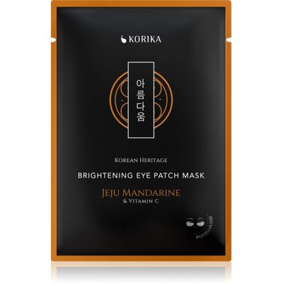 KORIKA Korean Heritage Brightening Eye Patch Mask Jeju Mandarine & Vitamin C radiance mask for the eye area 2 pc KORIKA Korean Heritage Brightening Eye Patch Mask Jeju Mandarine & Vitamin C radiance mask for the eye area 2 pc