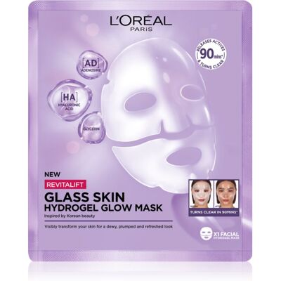 L’Oréal Paris Revitalift Filler Glass Skin hydrogel mask with brightening effect 25 g L’Oréal Paris Revitalift Filler Glass Skin hydrogel mask with brightening effect 25 g