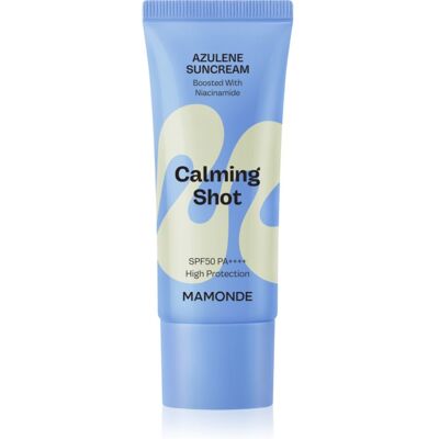 MAMONDE Calming Shot Azulene Suncream protective facial cream with soothing effect SPF 50+ 35 ml MAMONDE Calming Shot Azulene Suncream protective facial cream with soothing effect SPF 50+ 35 ml