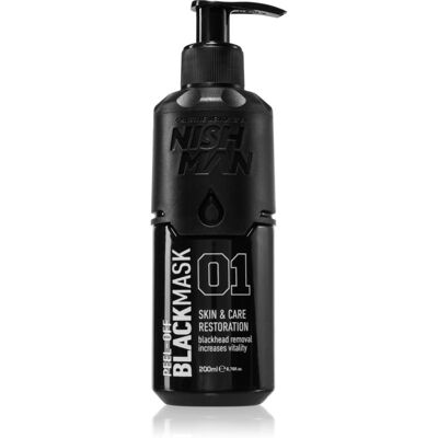 Nish Man Peel-Off Mask - Black Peel-Off Mask - 200 ml Nish Man Peel-Off Mask - Black Peel-Off Mask - 200 ml
