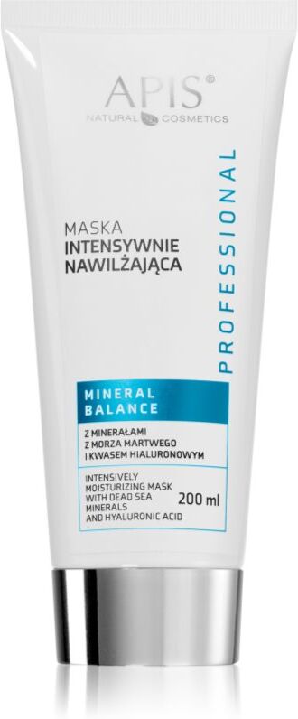 Apis Natural Cosmetics Hydro Balance Professional intensely moisturising face mask with Dead Sea minerals 200 ml