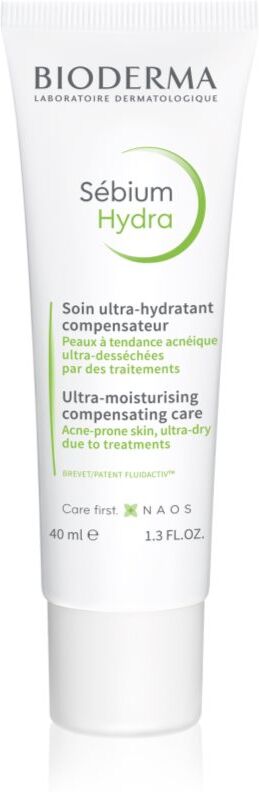 Bioderma Sébium Hydra moisturising cream for skin left dry and irritated by medicinal acne treatment 40 ml