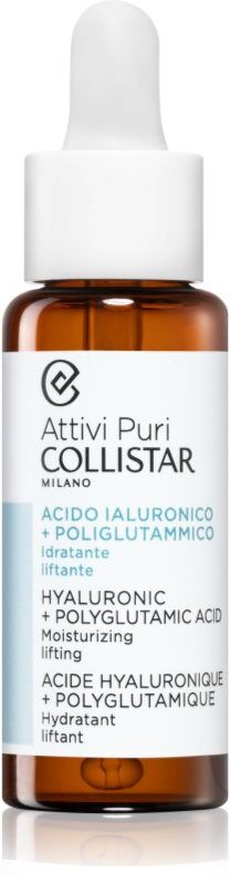 Collistar Attivi Puri Hyaluronic + Polyglutamic Acid Serum lifting facial serum with hyaluronic acid 30 ml