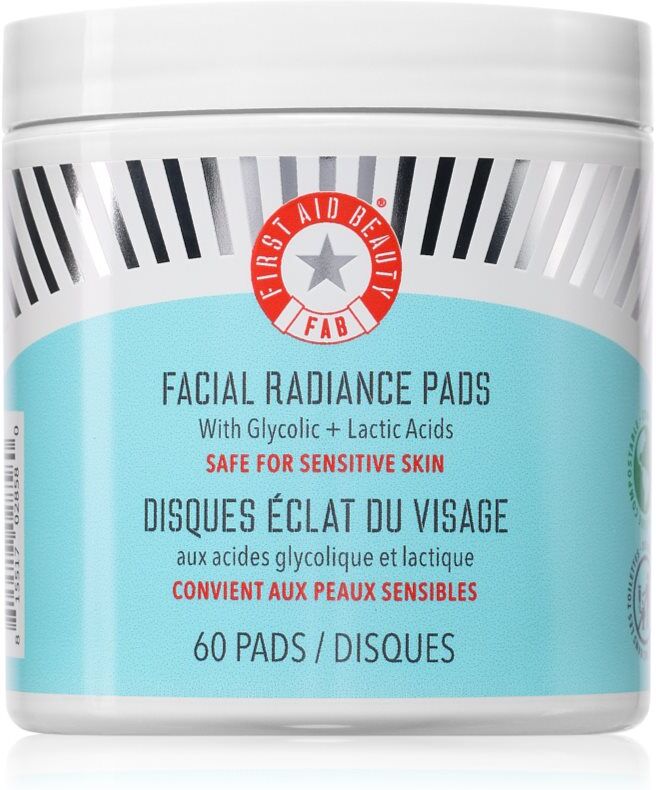First Aid Beauty Facial Radiance Pads exfoliating pads to brighten and smooth the skin 60 pc