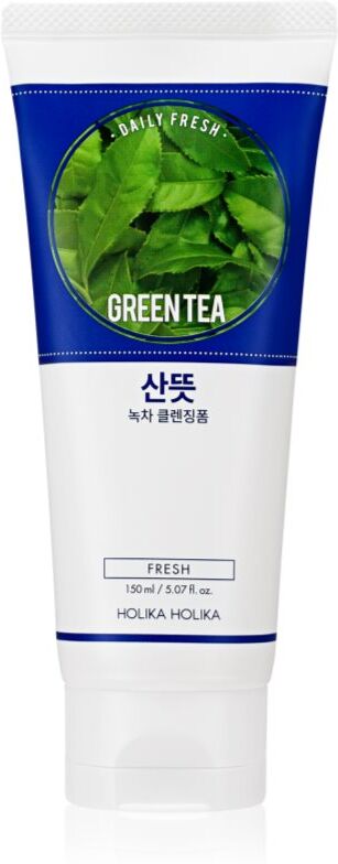 Holika Holika Daily Fresh Green Tea foam cleanser balancing sebum production with green tea 150 ml