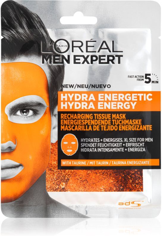 L’Oréal Paris Men Expert Hydra Energetic moisturising face sheet mask M 30 g