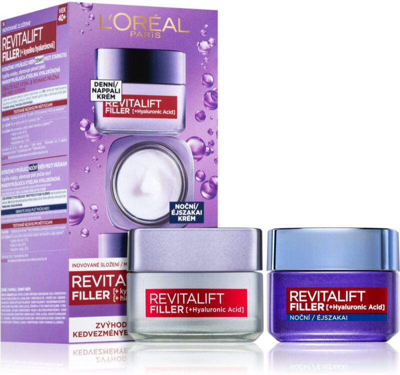 L’Oréal Paris Revitalift Filler anti-wrinkle day and night cream with hyaluronic acid