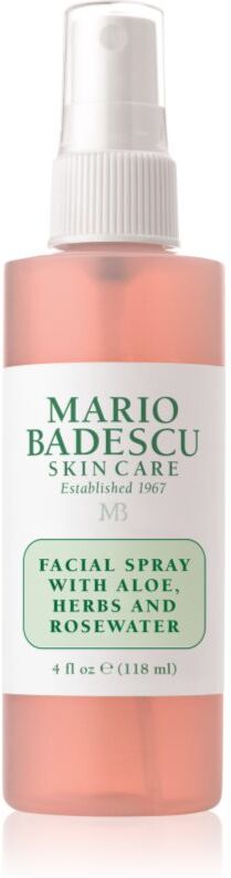 Mario Badescu Facial Spray with Aloe, Herbs and Rosewater toning facial mist for radiance and hydration 118 ml