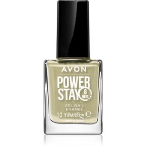 Avon Power Stay long-lasting nail polish shade Crystals & Sage 10 ml