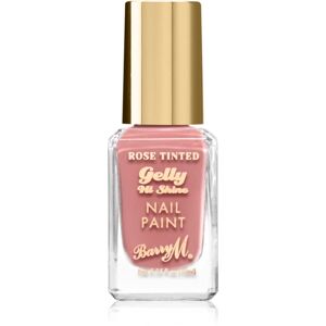 Barry M Gelly Hi Shine Rose Tinted Nail Polish Shade Crushed 10 ml