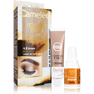 Delia Cosmetics Cameleo professional cream eyebrow dye ammonia-free shade 4.0 Brown 15 ml