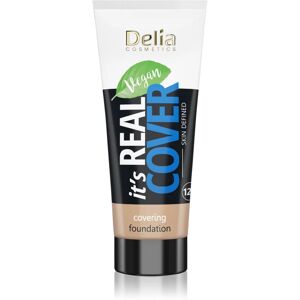 Delia Cosmetics It's Real Cover High Cover Foundation Shade 201 vanille 30 ml