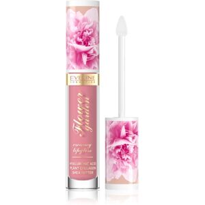 Eveline Cosmetics Flower Garden creamy lip gloss with hyaluronic acid shade 01 Delicate Rose 4,5 ml