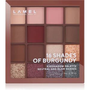 LAMEL 16 Shades of Burgundy eyeshadow palette 16 g