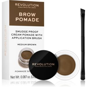 Makeup Revolution Brow Pomade eyebrow pomade shade Medium Brown 2.5 g