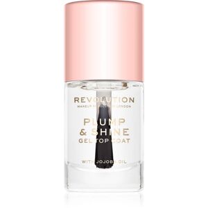 Makeup Revolution Plump & Shine Gel-Effect Nail Varnish Translucent 10 ml