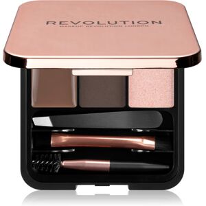 Makeup Revolution Brow Sculpt Kit perfect eyebrows kit shade Dark 2.2 g