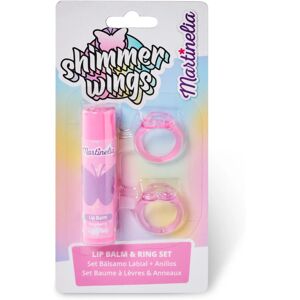 Martinelia Shimmer Wings Lip Balm & Ring Set set (for children)