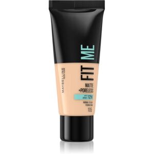 Maybelline Fit Me! Matte+Poreless mattifying foundation for normal to oily skin shade 105 Natural Ivory 30 ml