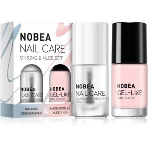 NOBEA Nail Care Strong & Nude Set nail polish set