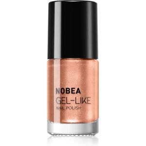 NOBEA Metal Gel-like Nail Polish gel-effect nail polish shade Orange blossom N#78 6 ml