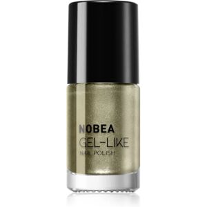 NOBEA Metal Gel-like Nail Polish gel-effect nail polish shade Olive green N#79 6 ml