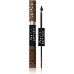 Note Cosmetique Brow Addict eyebrow gel shade 02 Light Brown 2x5 ml