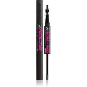 NYX Professional Makeup Zero To Brow Gel eyebrow gel with applicator shade 08 Black 2 ml