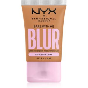 NYX Professional Makeup Bare With Me Blur Tint hydrating foundation shade 08 Golden Light 30 ml