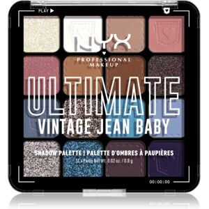 NYX Professional Makeup Ultimate Shadow Palette eyeshadow shade Vintage Jean Baby 16 pc